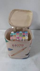 lot 108 image: Set of 24 Kagito Markers with Carrying Case