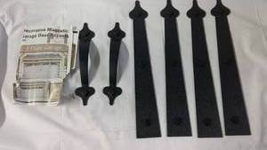 lot 136 image: Decorative Magnetic Garage Door Accents - Handles and Hinges