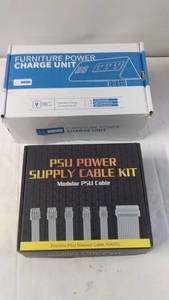 lot 144 image: Furniture Power Charge Unit and PSU Power Supply Cable Kit