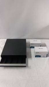 lot 152 image: Mind Reader K-Cup Small Drawer Tray with Tiffcofio Indoor Remote Control Outlets
