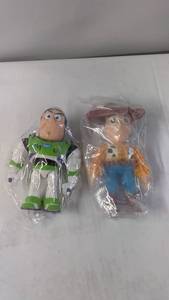 lot 168 image: Set of Buzz Lightyear and Woody Action Figures