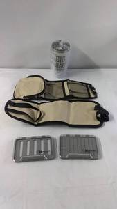 lot 170 image: Big Dad Energy Tumbler and Kingfisher Storage Cases with Mesh Organizers