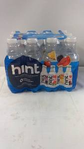lot 194 image: Hint Flavored Water Variety Pack - 12 Bottles, 4 Flavors