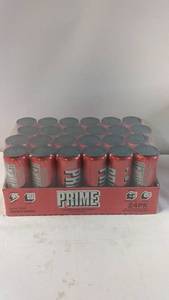 lot 196 image: 24 Pack Prime Tropical Punch Energy Drink Cans