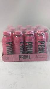 lot 197 image: 12-Pack of Prime Hydration Drink Strawberry Watermelon 16.9 fl oz Bottles