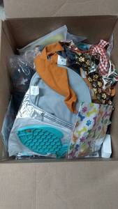 lot 235 image: Large Box of Assorted Pet Supplies and Toys