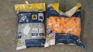 lot 241 image: Part A and B Qep Xtreme Pro-Series Tile Leveling Clips and Wedges