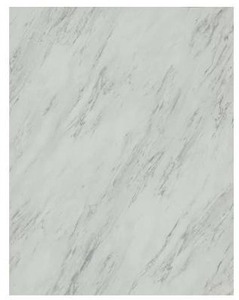 lot 247 image: Carrara Marble Vinyl Tile Flooring 12x24 inches, 10 Tiles
