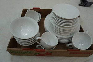 lot 36 image: White Dinnerware Set