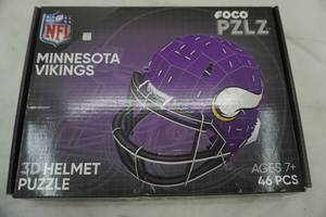 lot 152 image: NFL Minnesota Vikings 3D Helmet Puzzle