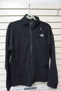 lot 158 image: Womens North Face Black Zip up sweatshirt type jacket. size XL