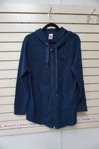 lot 160 image: Womens Athletic Works zip up sweatshirt size L (12-14) navy blue