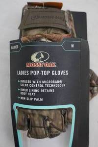 lot 243 image: Mossy Oak Ladies M Pop-Top Gloves