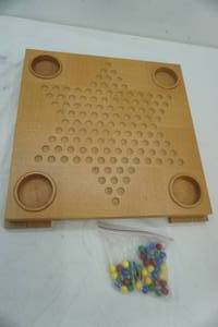 lot 269 image: Wooden Chinese Checkers Board 17 square