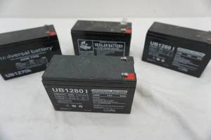 lot 304 image: batteries 4ct 12v sealed lead-acid battery