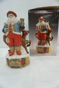 lot 410 image: Victoria Christmas musical Santa figurine