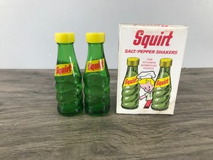 lot 41 image: Collectible 1974 Squirt Salt & Pepper Shakers in Original Box