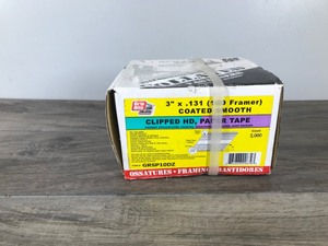 lot 47 image: Box of 3 x .131 - 10D Framer Coated Smooth Nails ( Never been Opened) 2000 count