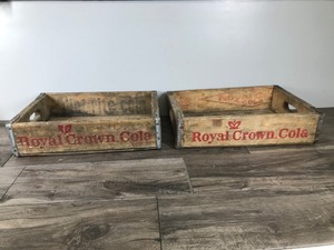 lot 51 image: 2 - Vintage Royal Crown Cola Wooden Crates