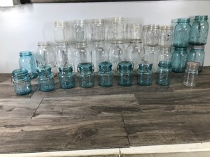 lot 55 image: Lot of Vintage Canning Jars - Ball - Atlas - Kerr - Mason - Amazon