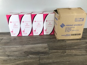lot 73 image: Prime Source Red Paper Wrapped Jumbo Red Straws - 4 Boxes - 500 Straws in Each Box - Unopened