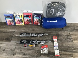 lot 86 image: Portable Fishing Poles - Tackle - Travel Backpack - Sleeping Bag - Ponchos