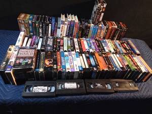 lot 150 image: 2 boxes of VHSs