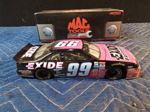 lot 162 image: Mac tools Nascar Jeff Burton #99 die-cast Thinderbirtd car