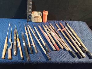lot 165 image: Expandable fishing rods, ice fishing rods and sticks and more