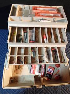 lot 168 image: Lg Plano 6803 tackle box of tackle