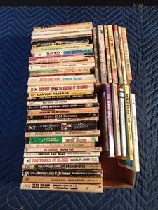 lot 221 image: Flat of paperback books