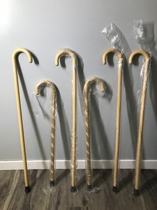 lot 360 image: Lot of 6 Wooden Canes