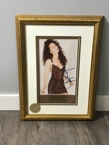 lot 362 image: Autographed Framed Picture of Cher