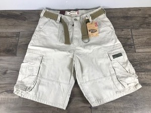 lot 366 image: Work Wear Levi Khaki Shorts - Size W33