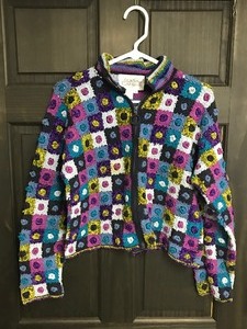 lot 375 image: Zip Up Sweater by Elana Carello - Size M