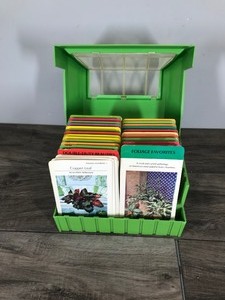 lot 342 image: Vintage 1978 The Greenhouse Plant Card File Index Greenhouse Reference Gardener
