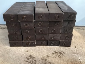 lot 385 image: 25 - Mosler Metal Safety Deposit Inserts