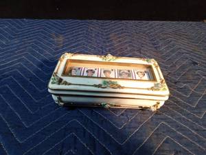 lot 270 image: 1998 Princess Diana music box with Princess Diana stamps