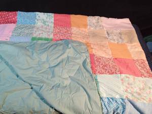 lot 299 image: Large handmade quilt