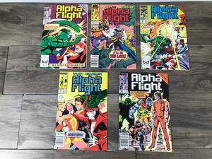 lot 400 image: 5 - Marvel Alpha Flight Comic Books