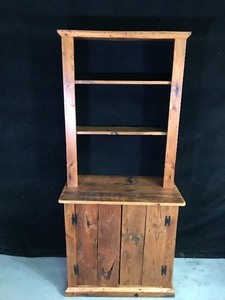 lot 5 image: Vintage Wood Kitchen Hutch