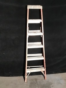 lot 20 image: Louisville 6ft Fiberglass Ladder
