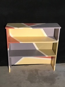 lot 23 image: Painted Wood Shelf