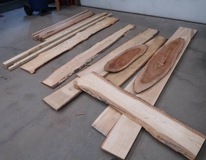 lot 14 image: LIVE EDGE WOOD PLANKS