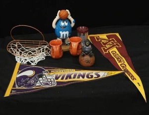 lot 96 image: SPORTS THEMED ITEMS