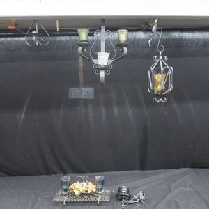 lot 106 image: VINTAGE CANDLE HOLDERS