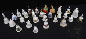 lot 133 image: COLLECTION OF PORCELAIN OR CHINA BELLS