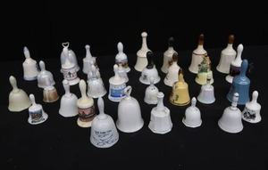 lot 134 image: COLLECTION OF CERAMICPORCELAIN BELLS