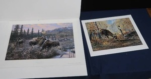 lot A12 image: TWO WILDLIFE PRINTS
