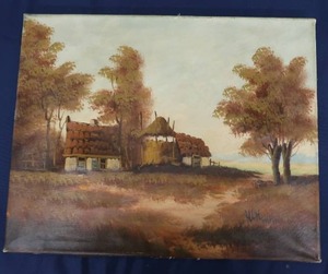 lot A13 image: VINTAGE OIL PAINTING